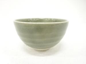 作家物　草釉　茶碗